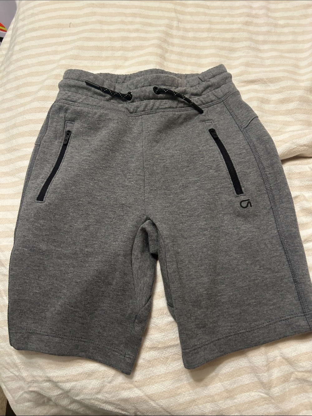 GAP Gray Zip-Pocket Knit Shorts